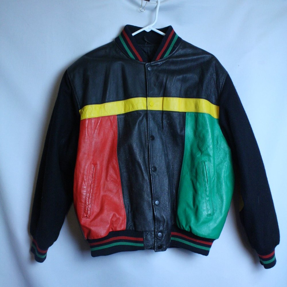Vintage Rasta Varsity Jacket (SEE PHOTOS)